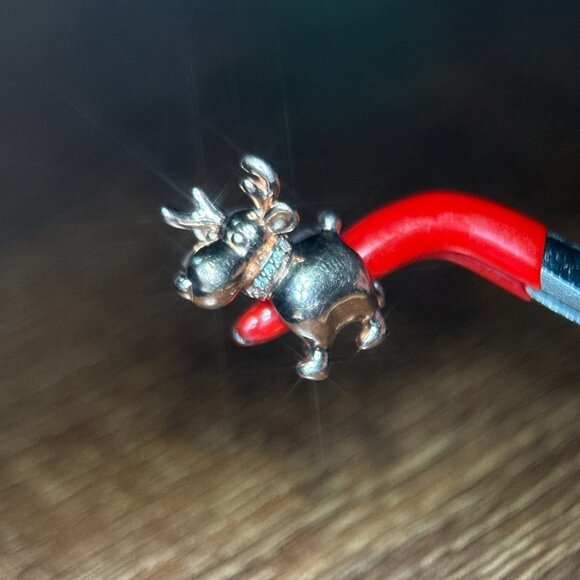 Pandora Rose Gold Reindeer Charm - Picture 6 of 7
